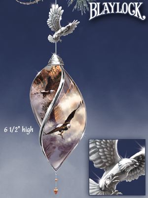 The Bradford Editions Guardian Of The Heights Collectible Eagle Ornament