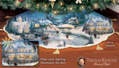 Thomas Kinkade Holidays To Remember Tree Skirt