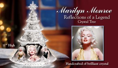 Marilyn Monroe: Reflections Of A Legend Crystal Tree - As Dazzling As She Is! Exclusive Marilyn Monroe Crystal Tree Features Stunning Portraits of Marilyn!