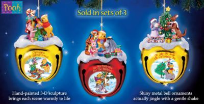 Disney Collectible Winnie The Poohs Jingle All The Way Christmas Ornament Collection: Set One - Disney Collectible Winnie the Pooh Jingle Bell Ornaments Make Christmas Splendiferous! Irresisti-bell First!