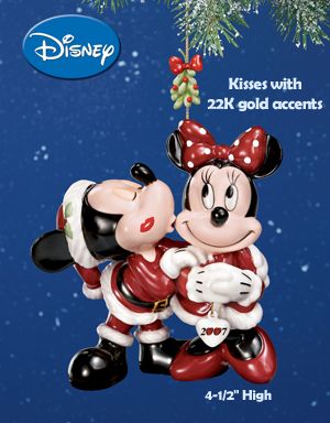 Click here to buy 2007 Annual Disney Mickey And Minnie Collectible Christmas... by The Bradford Editions.