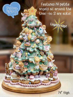 The Bradford Editions Precious Moments Angels And Holiday Baking-Inspired Collectible Tree: Sweetened With Love