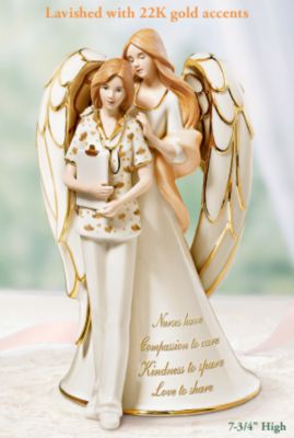 Click here to buy Angel Of Caring Nurse Tribute Figurine by The Bradford Editions.
