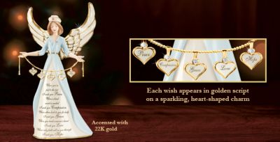 I Wish You Angel Of Mercy Collectible Nurse Angel Figurine With Heart Charms - Collectible Nurse Angel Figurine Sends Special Wishes to Nurses Everywhere! Exclusive Porcelain Limited Edition