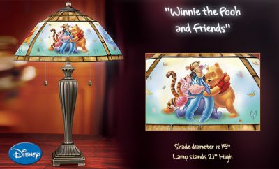 Disney Winnie The Pooh And Friends Table Lamp Home Decor - Make Your Day Brighter with Unique Winnie the Pooh and Friends Table Lamp! Shining Addition to Any Winnie the Pooh Decor