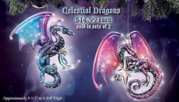 Click here to buy Celestial Dragons Collectible Ornament Collection by The Bradford Editions.