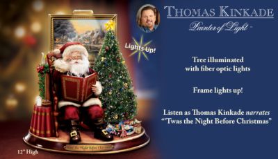 Thomas Kinkade 'Twas The Night Before Christmas Figurine