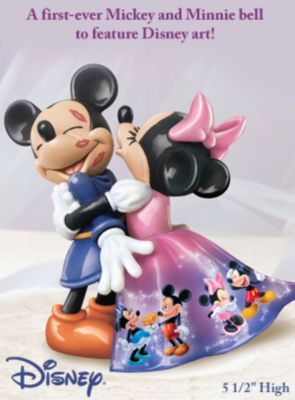 The Bradford Editions Love and Laughter Disney Mickey and Minnie Mouse Bell