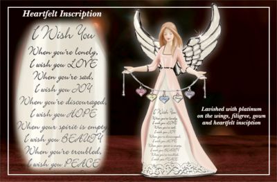 I Wish You Angel Figurine Collectible: Inspirational Angel Gift - Collectible Angel Figurine Sends Wishes of All Things Good! Exclusive Limited Edition Porcelain Figurine for Those You Love!