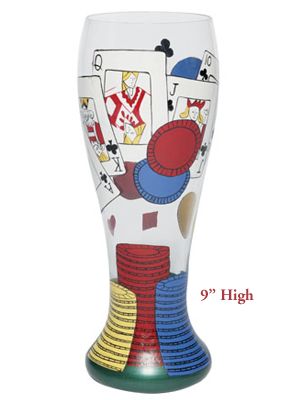 Click here to buy Poker Pilsner Beer Glass by Lolita.