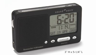 Travel Sleep Sound Generator And Nature Sounds Alarm Clock - Travel Sleep Sound Generator Encourages Relaxation with 18 Digital-Quality Recordings of Nature Sounds! With 4 Time Settings!