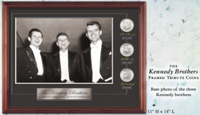 Click here to buy The Kennedy Brothers Half-Dollar Tribute Wall Decor With... by Bradford Authenticated.