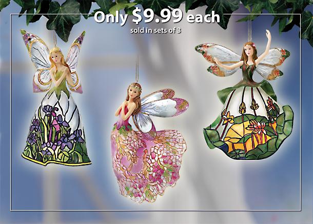 Click here to buy Angels Of The Glowing Garden Louis Comfort Tiffany Style... by The Ashton-Drake Galleries.