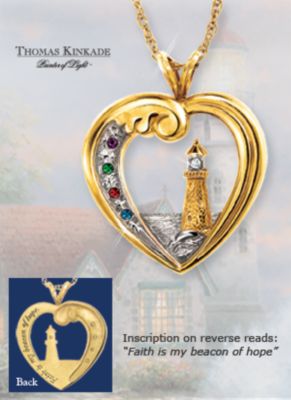 Thomas Kinkade Beacon Of Hope Personalized Pendant Necklace