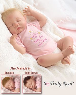 Click here to buy Baby Mine Blonde Baby by The Ashton-Drake Galleries.