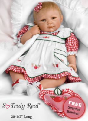 The Ashton-Drake Galleries Apple Blossom Collectible Lifelike Baby Girl Doll: So Truly Real
