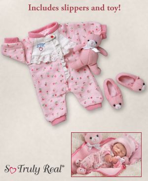 Click here to buy So Truly Real Baby Doll Clothing by The Ashton-Drake Galleries.