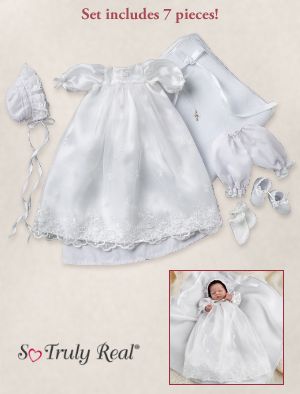 The Ashton-Drake Galleries So Truly Real Baby Doll Clothing: Christening Ensemble
