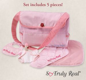 The Ashton-Drake Galleries So Truly Real Baby Doll Accessories: Changing/Feeding Set