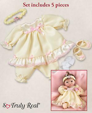 Click here to buy So Truly Real Baby Doll Clothing by The Ashton-Drake Galleries.
