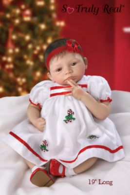 The Ashton-Drake Galleries Noelle's First Christmas Lifelike Collectible Baby Girl Doll: So Truly Real