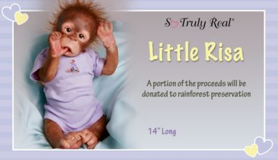 Little Risa Baby Orangutan Doll: So Truly Real - Exclusive Collectible Baby Orangutan Doll is Amazing and So Truly Real&reg;! A First by Artist Melissa McCrory!