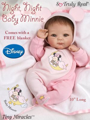 The Ashton-Drake Galleries Sweet Dreams Baby Minnie Vinyl Doll