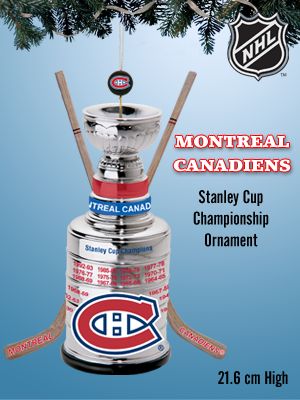 The Bradford Exchange The Montreal Canadiens Stanley Cup Championships! Ornament