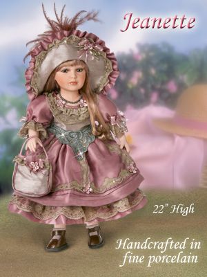 Click here to buy Jeanette Fine Porcelain 18" Collectible Doll With... by The Ashton-Drake Galleries.