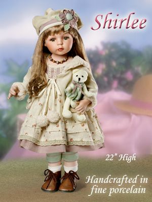 Click here to buy Shirlee Collectible Porcelain Vintage Style Doll by The Ashton-Drake Galleries.