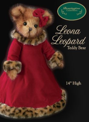 The Ashton-Drake Galleries 14-Inch Tall Leona Leopard Teddy Bear From Bearington Bears