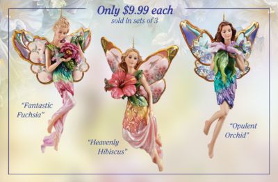 Lena Liu Hummingbird Garden Angels Christmas Ornament Collection - Lena Liu Collectible Hummingbird Art Angel Christmas Ornament Collection an Important Exclusive Collectibles Market FIRST!