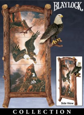 The Bradford Exchange Guardians Of The Canyon Bald Eagle Collector Plate Panorama Collection