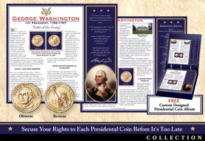 U.S. Presidential Dollar Coin Collection: Uncirculated Collectible Commemorative Coins - Brilliant Uncirculated Presidential Coin Collection Honors Americas Greatest Leaders Including Washington, Lincoln, More!