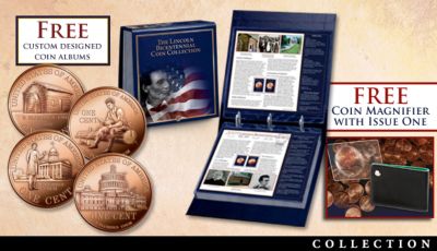 The Bicentennial Commemorative Abraham Lincoln Coin Set: 1909-2009 Lincoln Cent Collection - Lincoln Penny Coin Collection Spans 1909-2009! Includes 4 Redesigns in Brilliant, Uncirculated Condition and Rare 1909-VDB!