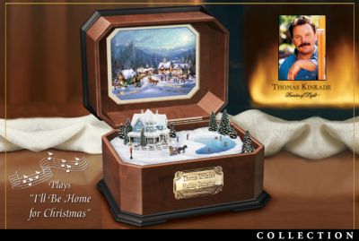 Thomas Kinkade Cherished Christmas Music Box Collection - Exclusive Thomas Kinkade Music Box Collection Presents Limited-edition Musical Scenes of Holiday Perfection!