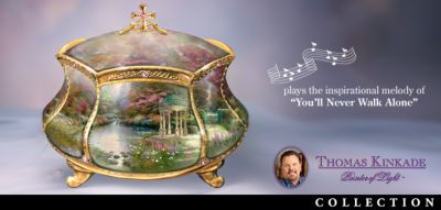 Thomas Kinkade Blessings Inspirational Music Box Collection - A Thomas Kinkade First! Inspirational Musical Prayer Box Collection - Exclusive Heirloom Porcelain® Limited Editions!