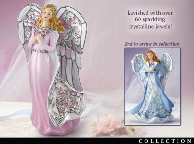 Click here to buy Angelic Inspirations Stained Glass Art Collectible Angel... by The Bradford Editions.