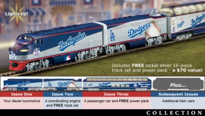 Click here to buy L.A. Dodgers Express Major League Baseball Train Collection by Hawthorne Village.
