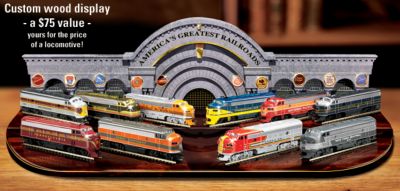Americas Greatest Railroads Express Train Collection - Collectible Train Collection Recalls the Great American Railroads! Exclusive HO Scale Diesel Locomotives