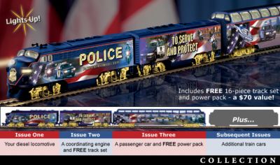 To Serve And Protect Express Police-Themed Train Collection - Collectible Police-themed Electric Train Collection a First-ever Exclusive Loaded with Drama and 2 Cool Police Cruisers!