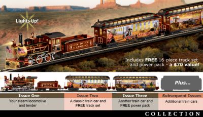 John Wayne&reg; The Duke&reg; Express Electric Train Collection - Collectible John Wayne&reg; Electric Train Set Collection Honors Classic Scenes of the Duke&reg; in an Exclusive First!