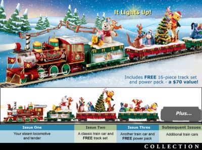 Winnie The Pooh Hundred Acre Wood Christmas Express Train Collection - Winnie the Pooh Hundred Acre Wood Christmas Express Train Set Collection Gets You on Track with Pooh and Friends!