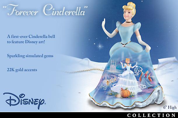 Disneys Dresses and Dreams Bell Collection - Ring in the FIRST EVER Disney Princess Bell Collection from The Bradford Editions! 22K-Gold Accents and Sparkling Faux Gems!