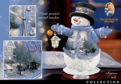Thomas Kinkade Winter Wonderland Heirloom Classics Snowman Figurine Collection - Thomas Kinkade Collectible Snowman Figurine Collection a First! Well-dressed Cheery Chaps to Brighten Your Holidays!