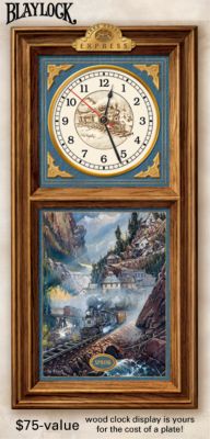 The Bradford Exchange Iron Horse Express Wall Clock Collection