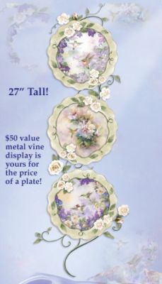The Bradford Exchange Lena Liu Floral Fantasy Collector Plate Collection