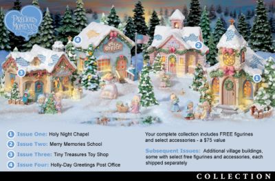 Precious Moments Christmas Village Collection - For the first time ever, the Precious Moments&reg; Christmas Village