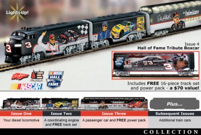 Dale Earnhardt Intimidator Express Train Collection - Dale Earnhardt Collectible Train Set Collection Races into History! Fully Authorized by Dale Earnhardt Inc. and NASCAR&reg;!
