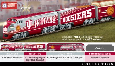 Click here to buy Indiana Hoosiers Express NCAA Football Train Collection by Hawthorne Village.